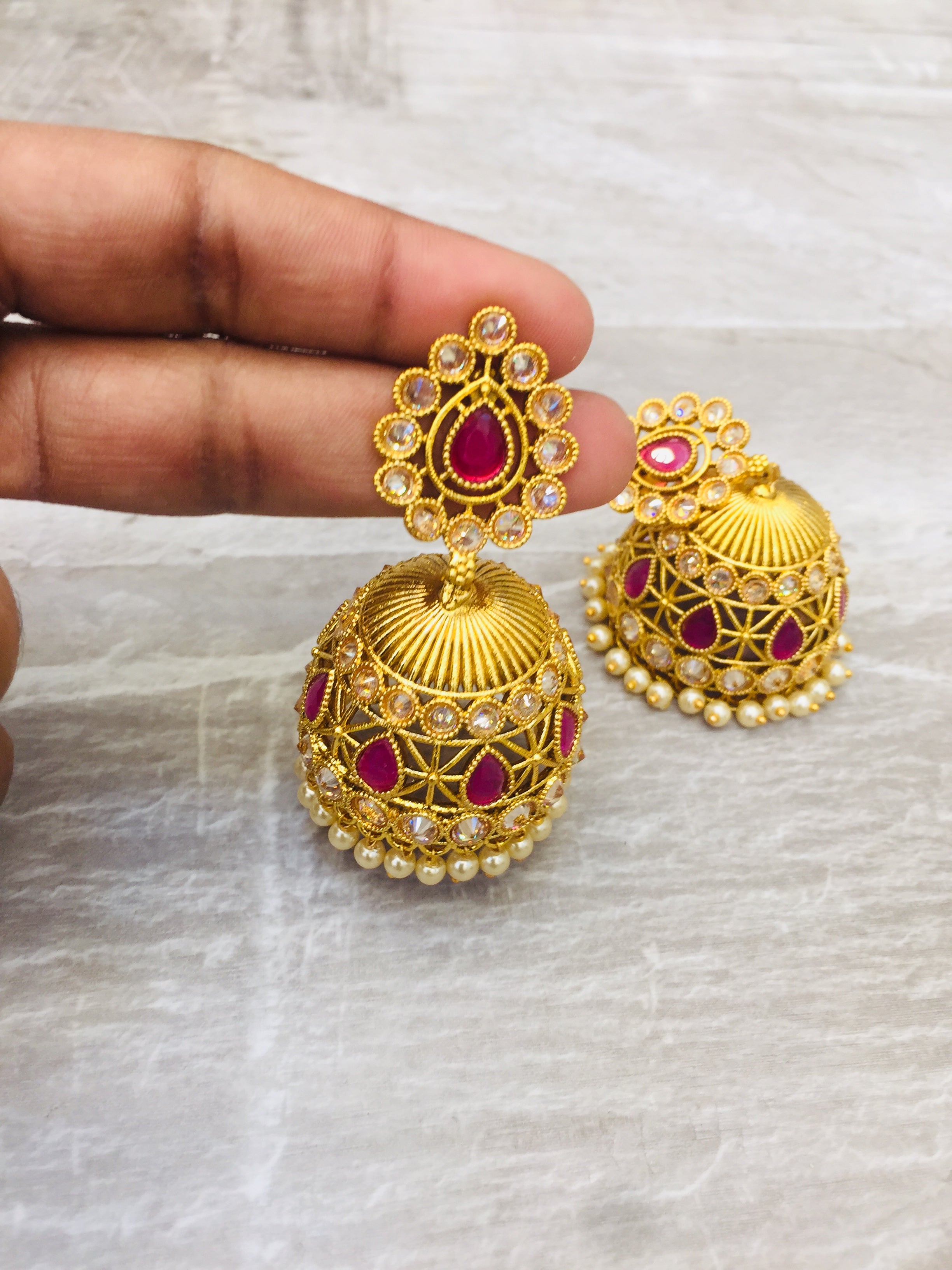 New on sale golden jhumke